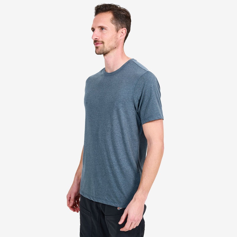 Montane Phase T-Shirt Herr Blå | EYOWZG514