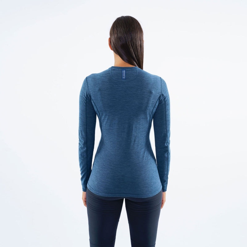 Montane Primino 140 Long Sleeve T-Shirt Dam Blå | VSEMOR837