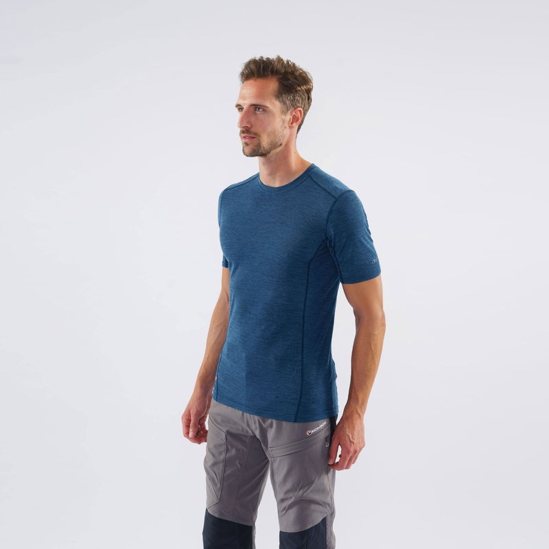 Montane Primino 140 T-Shirt Herr Blå | OCEFNH425