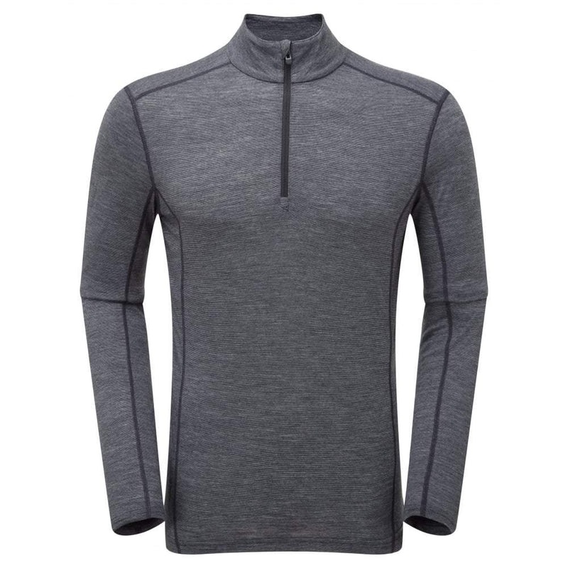 Montane Primino 140 Zip Neck Baselayer Tröjor Herr Svarta | XGLKSU623