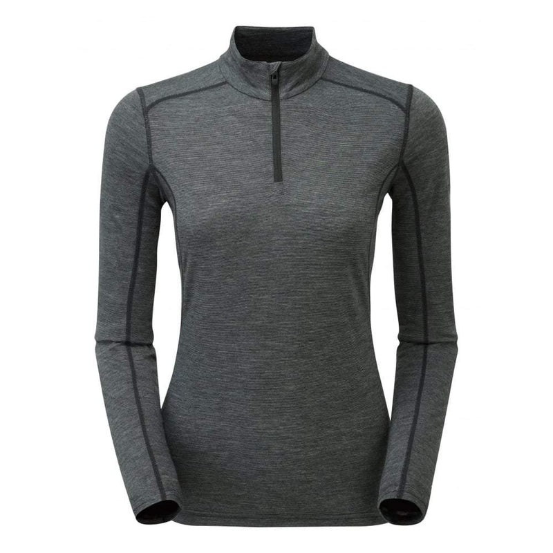 Montane Primino 140 Zip Neck Baselayer Tröjor Dam Svarta | RDVYTS346