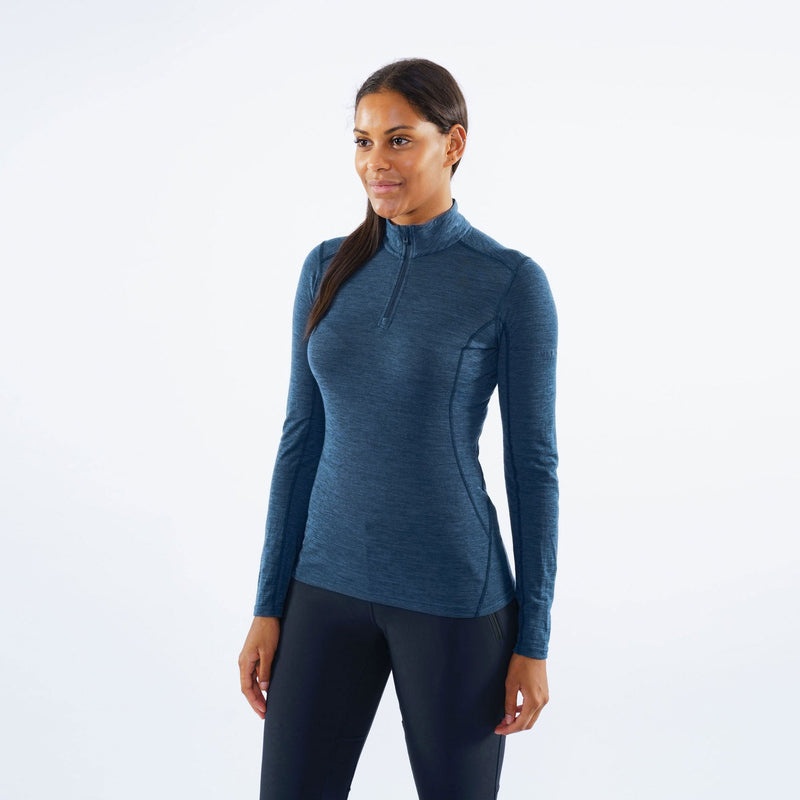 Montane Primino 140 Zip Neck Baselayer Tröjor Dam Blå | TLFNEG645