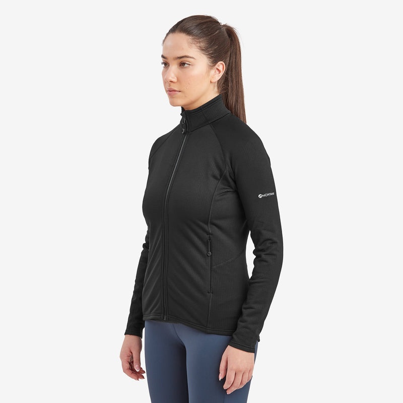 Montane Protium Fleecejackor Dam Svarta | SIXPOK289