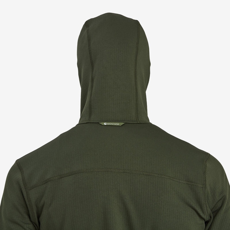 Montane Protium Hooded Fleecejackor Herr Mörkgröna | KTHOBX590