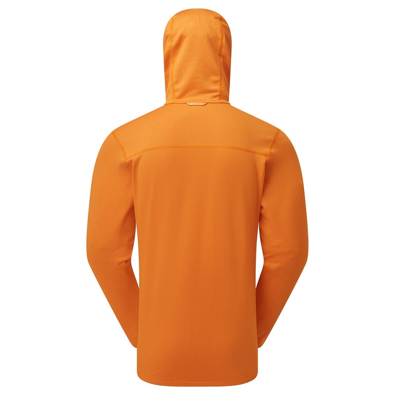 Montane Protium Hooded Fleecejackor Herr Orange | CXLHUG409