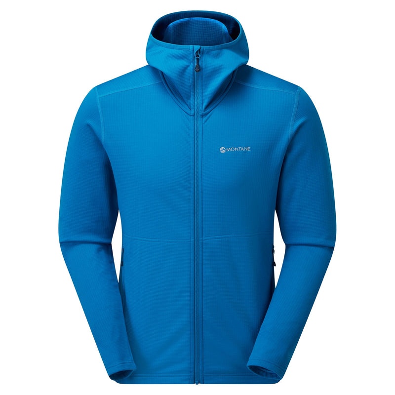 Montane Protium Hooded Fleecejackor Herr Blå | UQCDTB396