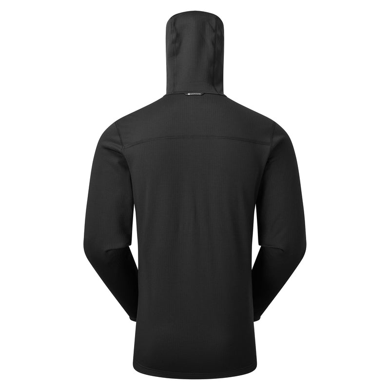 Montane Protium Hooded Fleecejackor Herr Svarta | YKIJER678