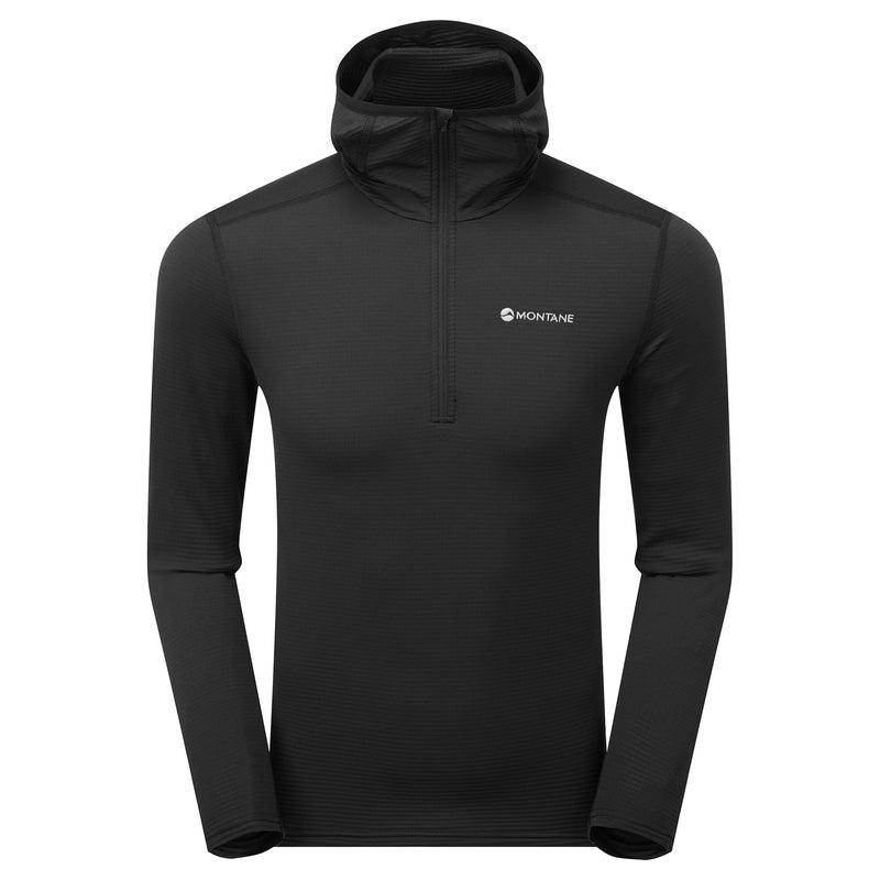 Montane Protium Lite Pull On Fleece Hoodie Herr Svarta | VMEWCF713