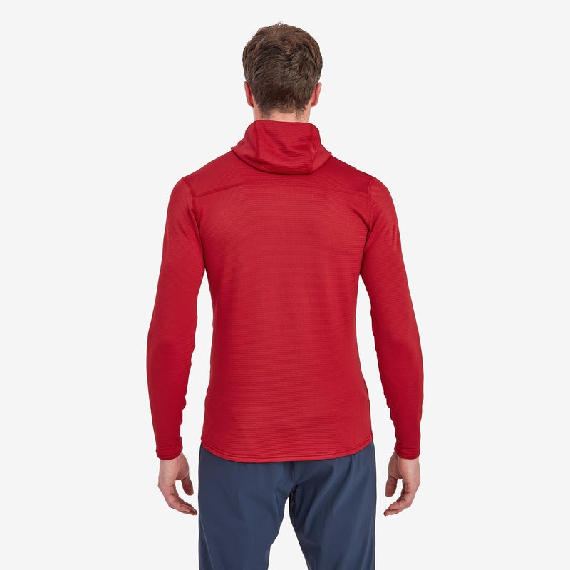 Montane Protium Lite Pull On Fleece Hoodie Herr Röda | WVBXLC835