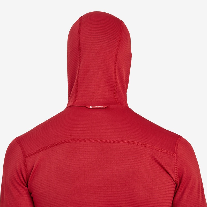 Montane Protium Lite Pull On Fleece Hoodie Herr Röda | WVBXLC835