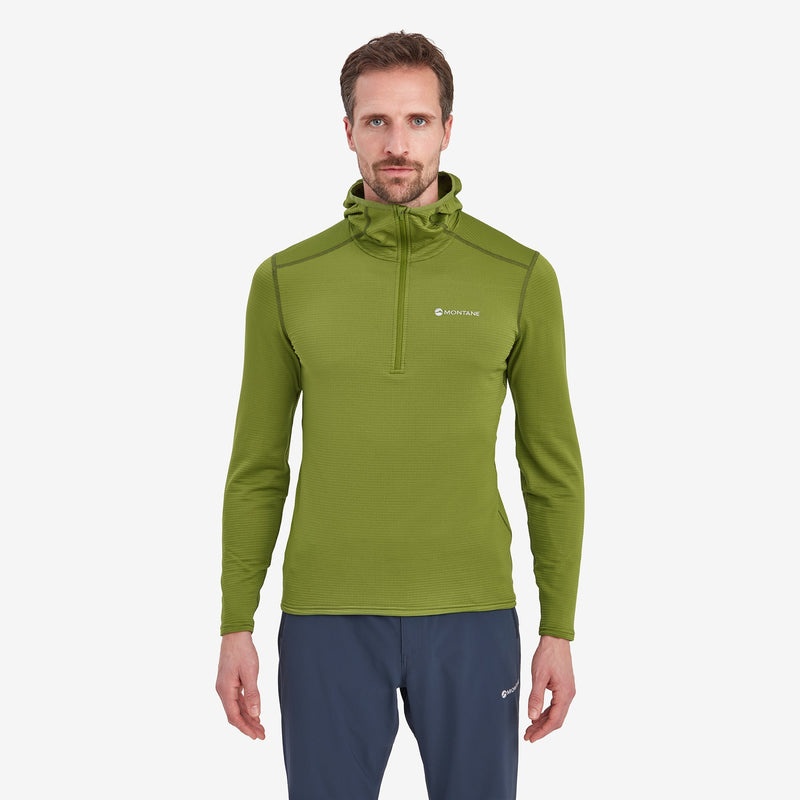 Montane Protium Lite Pull On Fleece Hoodie Herr Gröna | JBKMYC150