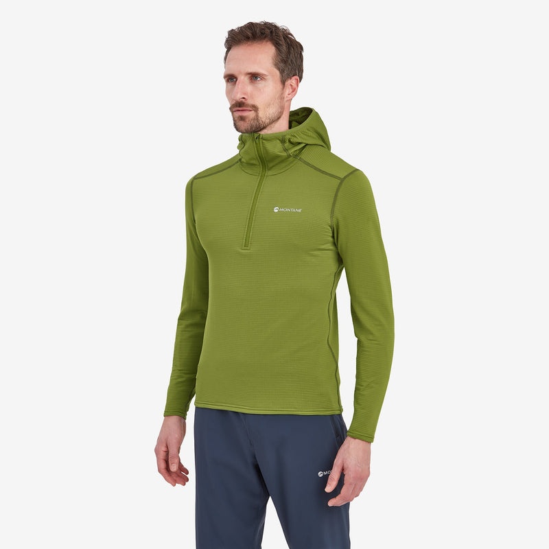 Montane Protium Lite Pull On Fleece Hoodie Herr Gröna | JBKMYC150