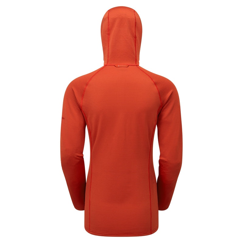 Montane Protium Lite Pull On Fleece Hoodie Dam Orange | HQAYML742