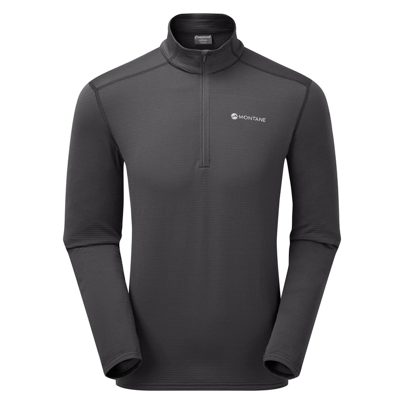 Montane Protium Lite Pull On Fleece Tröjor Herr Mörkgrå | HRITBN205