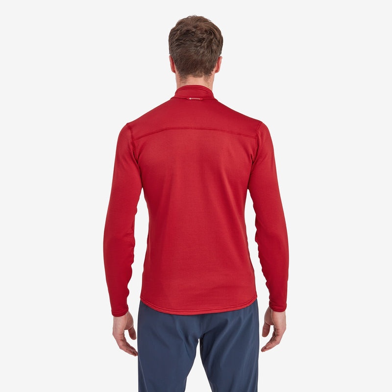 Montane Protium Lite Pull On Fleece Tröjor Herr Röda | DPEGCU894