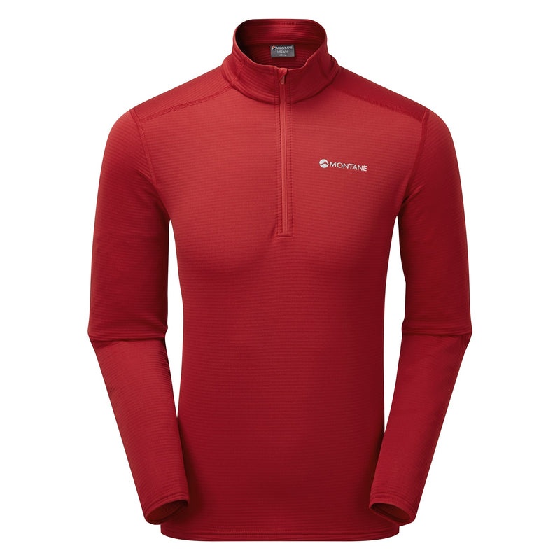 Montane Protium Lite Pull On Fleece Tröjor Herr Röda | DPEGCU894