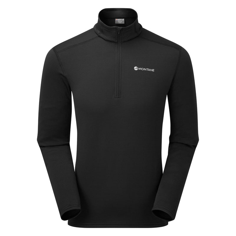 Montane Protium Lite Pull On Fleece Tröjor Herr Svarta | PHGTQA831