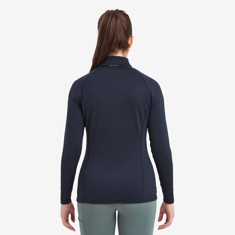 Montane Protium Lite Pull On Fleece Tröjor Dam Marinblå | HOBDLT280