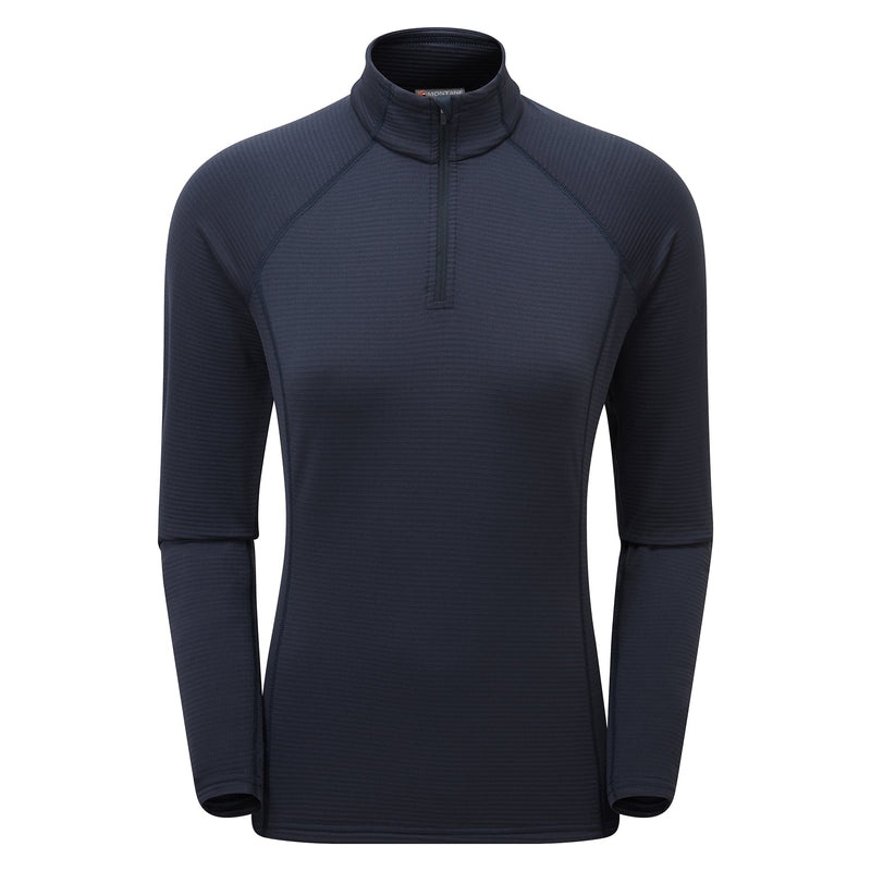 Montane Protium Lite Pull On Fleece Tröjor Dam Marinblå | HOBDLT280