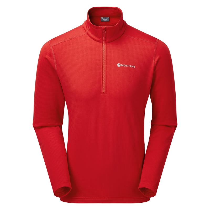 Montane Protium Pull On Fleece Tröjor Herr Röda | PEUHGM478