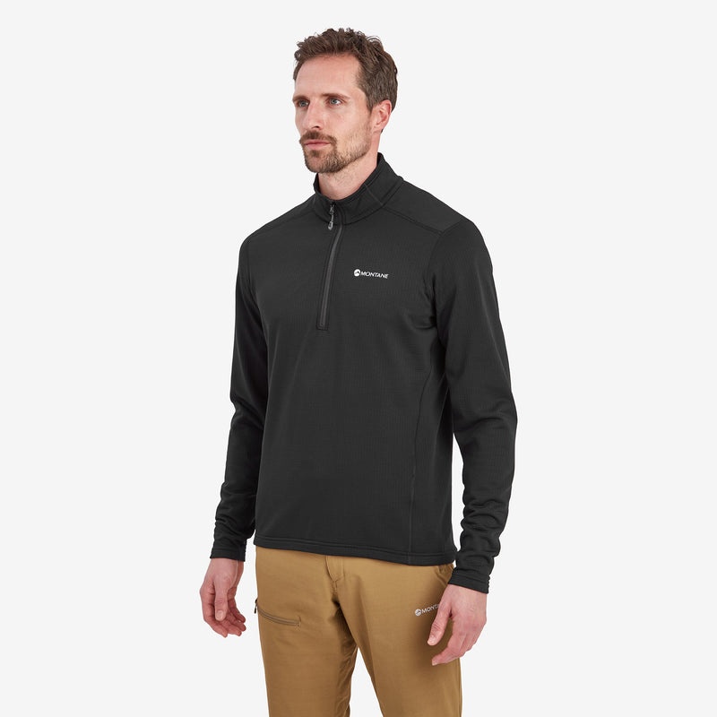 Montane Protium Pull On Fleece Tröjor Herr Svarta | DAMWSY732