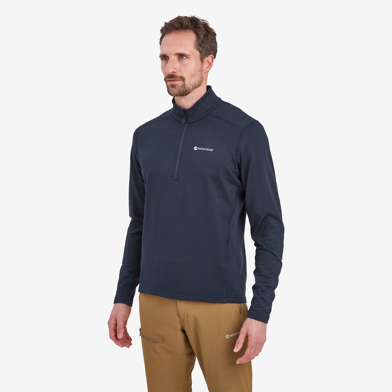 Montane Protium Pull On Fleece Tröjor Herr Marinblå | PCIOTB041