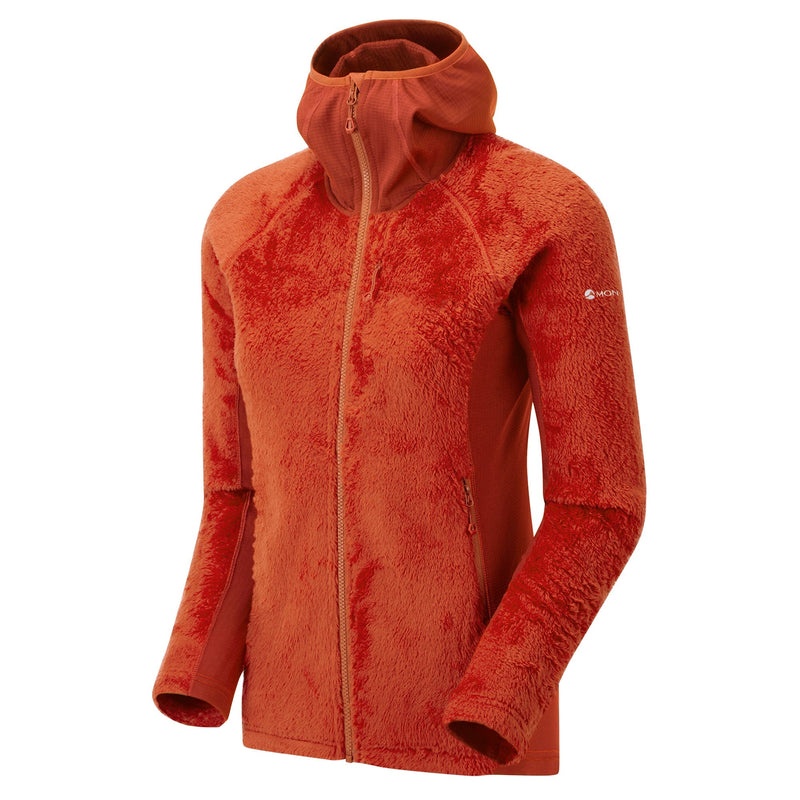 Montane Protium XPD Hooded Fleecejackor Dam Orange | SKOLZV302