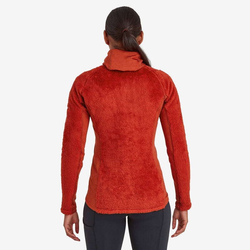 Montane Protium XPD Hooded Fleecejackor Dam Orange | SKOLZV302