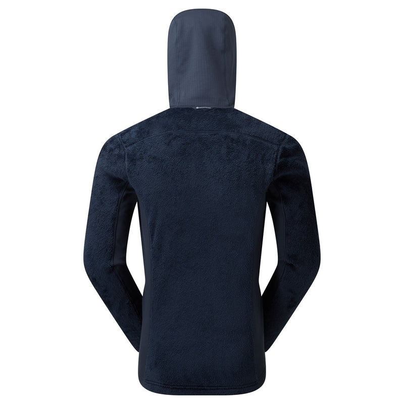 Montane Protium XPD Hooded Fleecejackor Herr Marinblå | UFECVT758