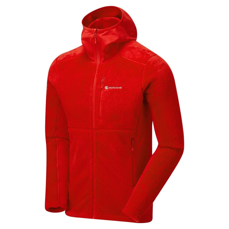 Montane Protium XPD Hooded Fleecejackor Herr Röda | QTYVZW805