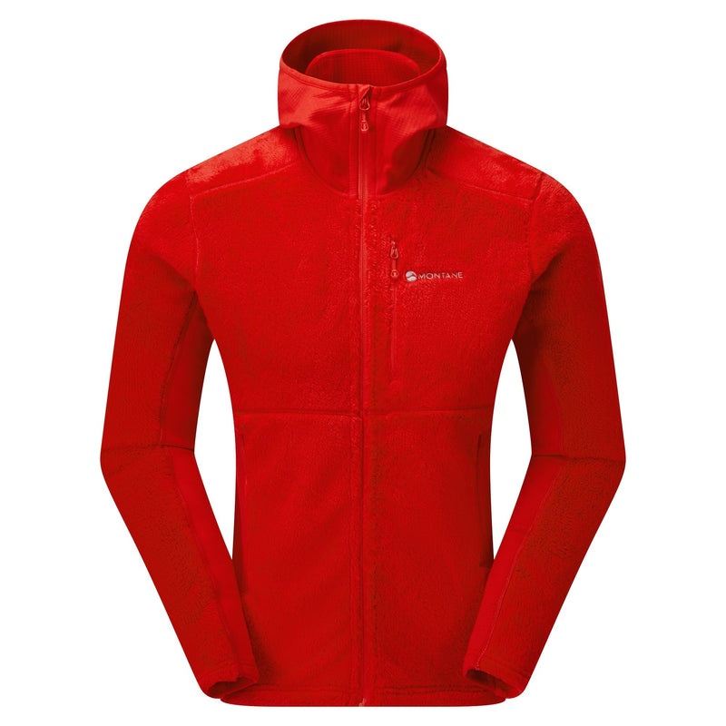 Montane Protium XPD Hooded Fleecejackor Herr Röda | QTYVZW805