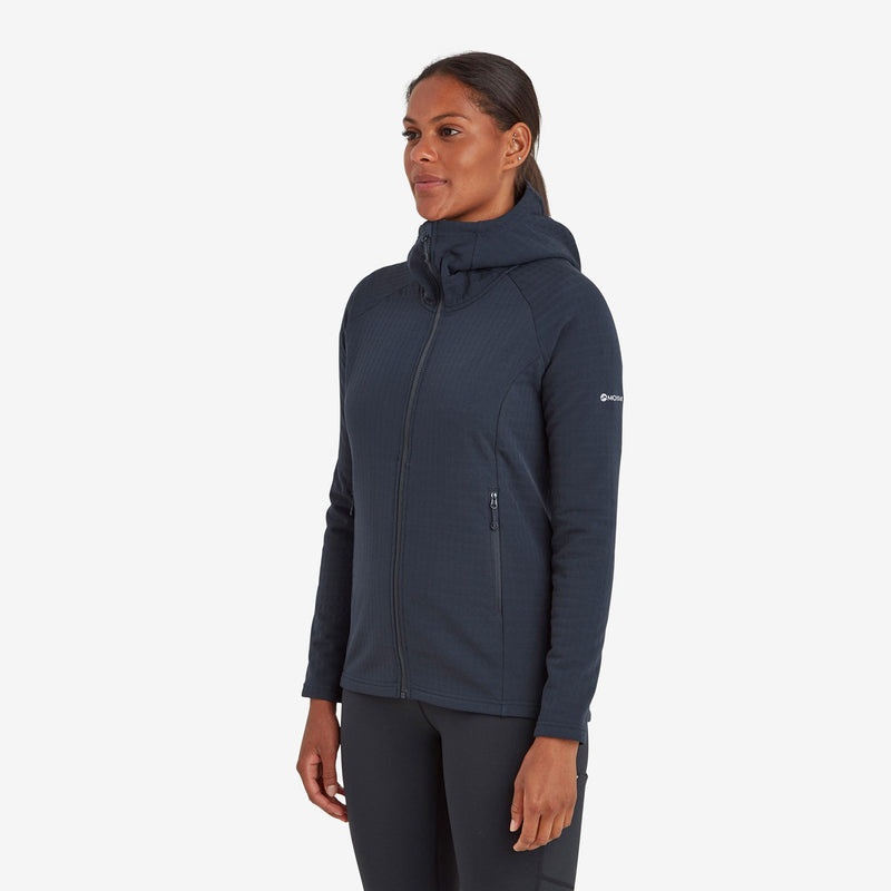 Montane Protium XT Hooded Fleecejackor Dam Marinblå | BRMHCJ125