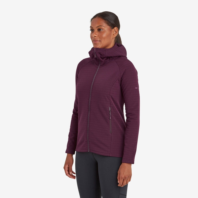 Montane Protium XT Hooded Fleecejackor Dam Lila | UGDICY510