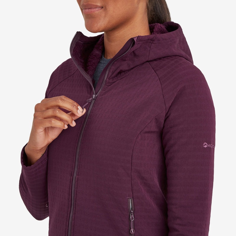 Montane Protium XT Hooded Fleecejackor Dam Lila | UGDICY510