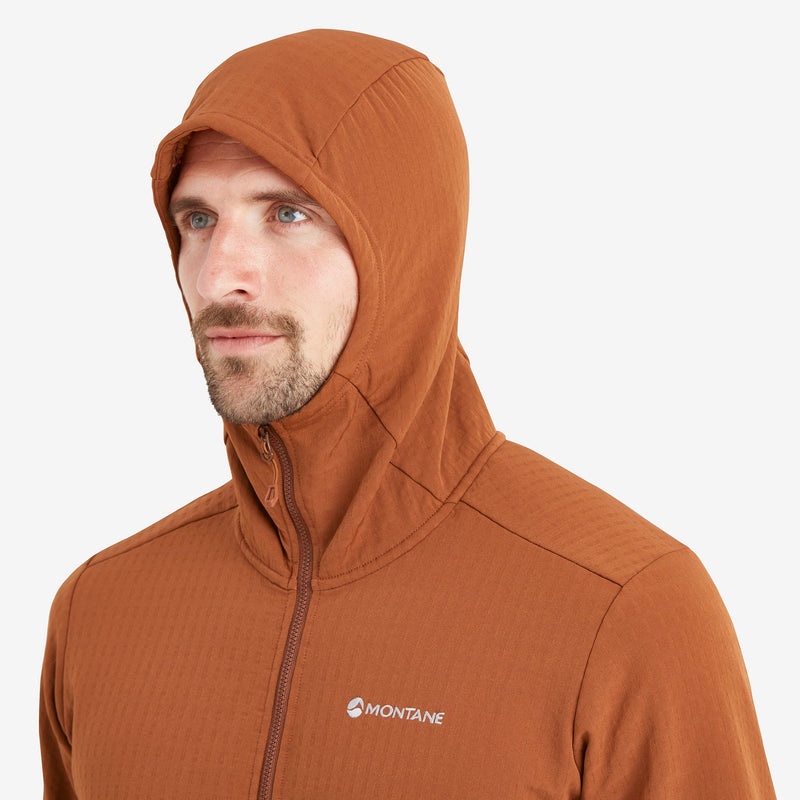 Montane Protium XT Hooded Fleecejackor Herr Bruna | NOAMKV048