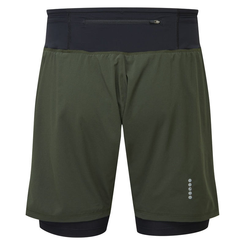 Montane Slipstream Twin Skin Löpar Shorts Herr Mörkgröna | JKNZLF735