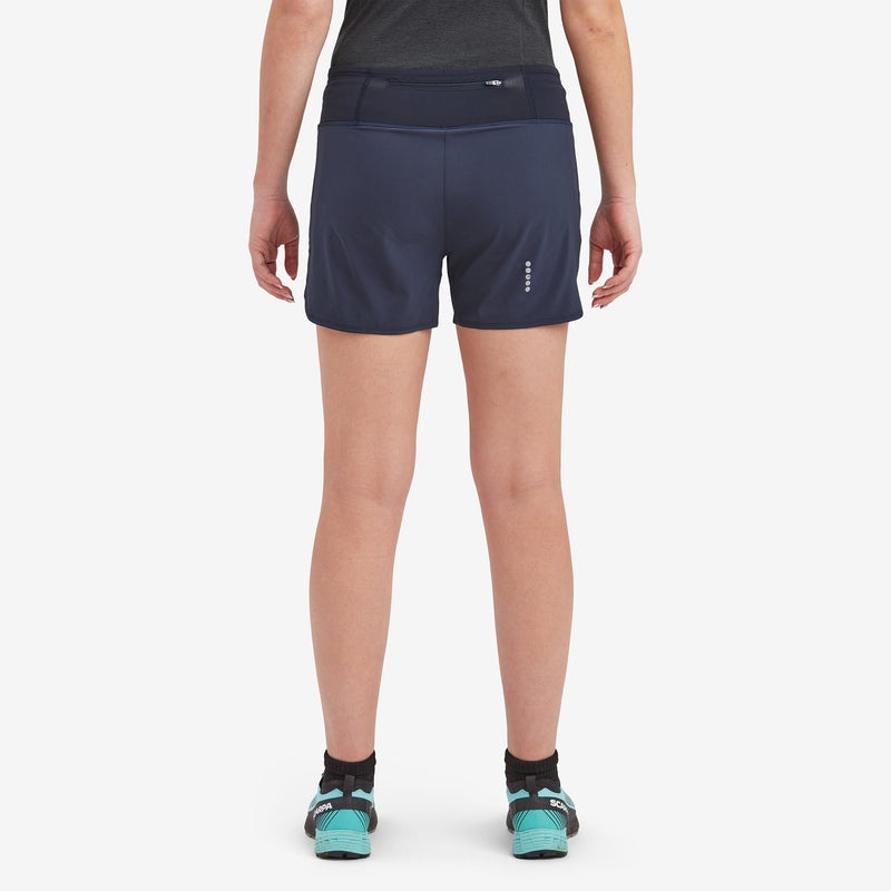 Montane Slipstream Twin Skin Trail Löpar Shorts Dam Marinblå | BPRMNL457