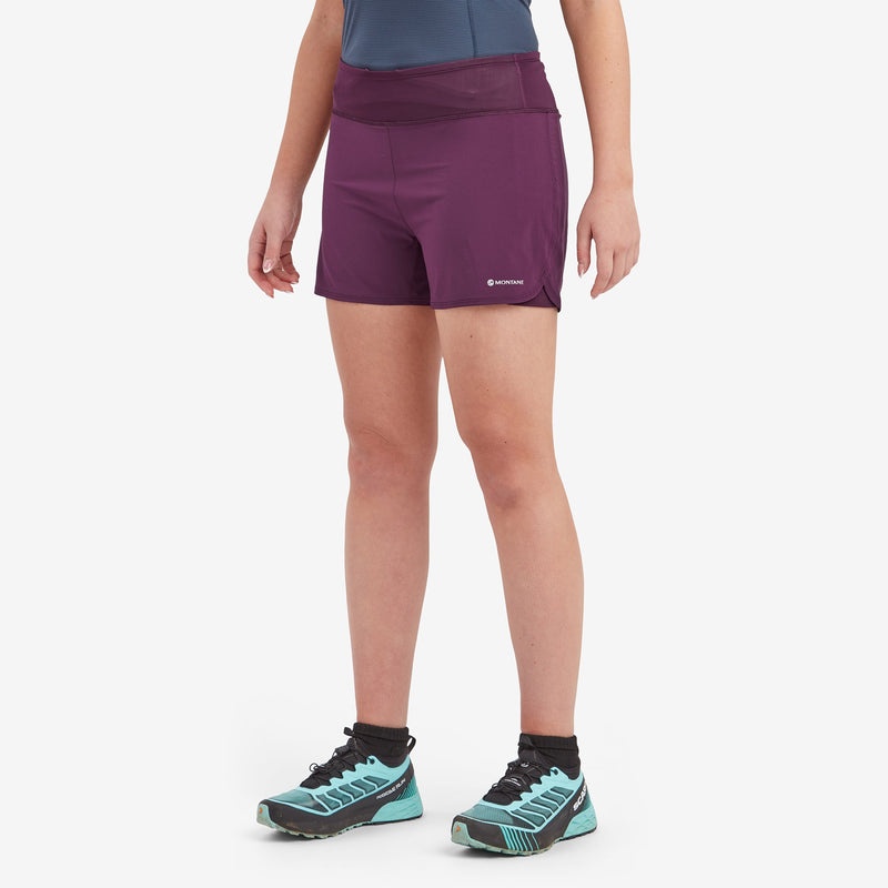 Montane Slipstream Twin Skin Trail Löpar Shorts Dam Lila | MTRXEN375