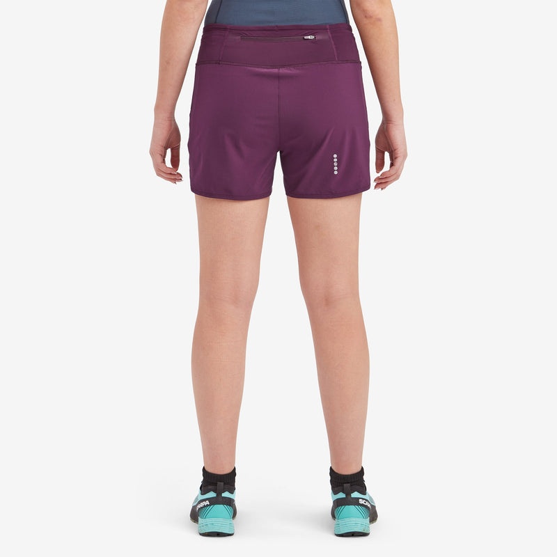 Montane Slipstream Twin Skin Trail Löpar Shorts Dam Lila | MTRXEN375