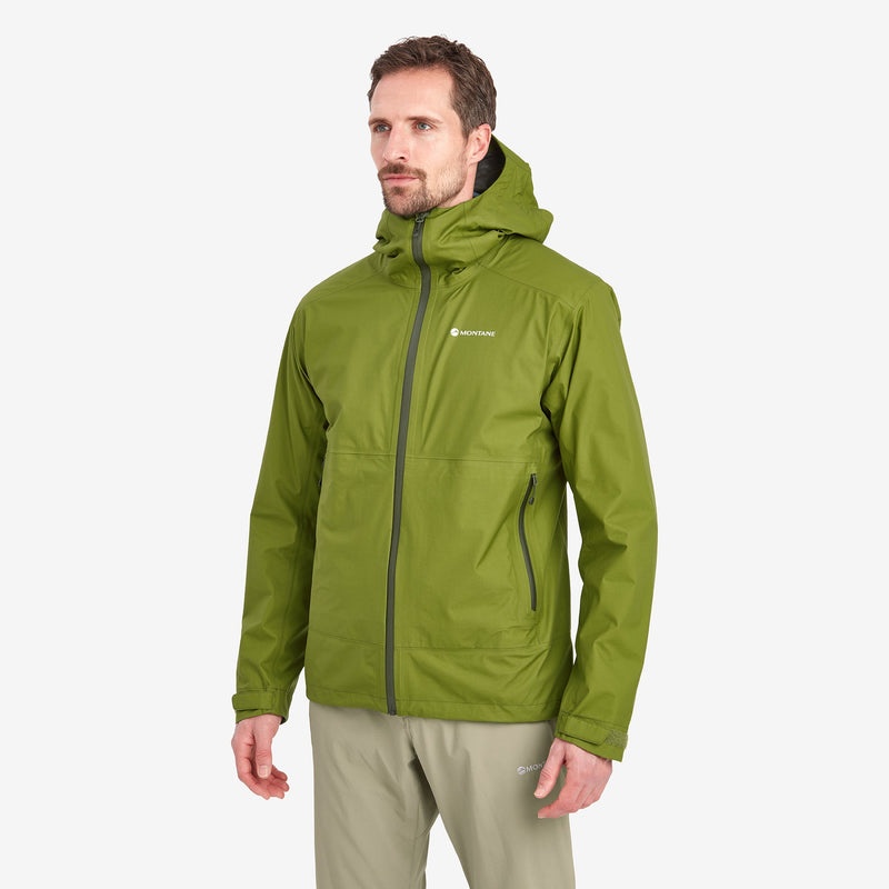 Montane Spirit Lite Regnjacka Herr Gröna | CKOPLJ542