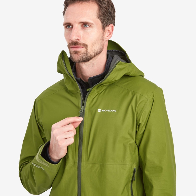 Montane Spirit Lite Regnjacka Herr Gröna | CKOPLJ542