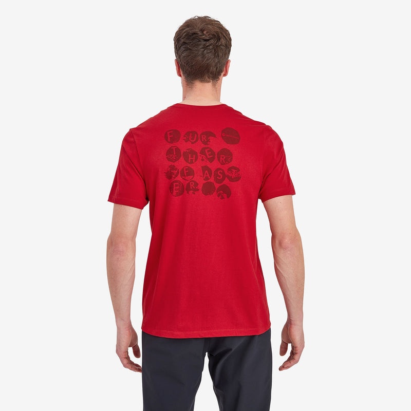 Montane Transpose T-Shirt Herr Röda | CETWNP839