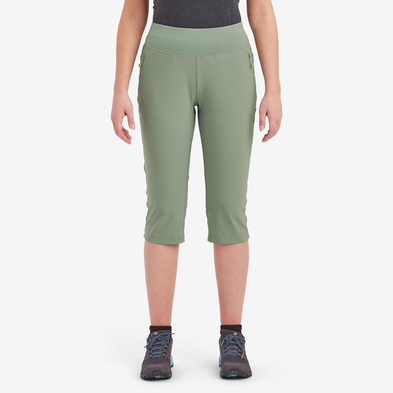 Montane Tucana Lite Stretch Capri 3/4 Leggings Dam Gröna | AXBDFY902