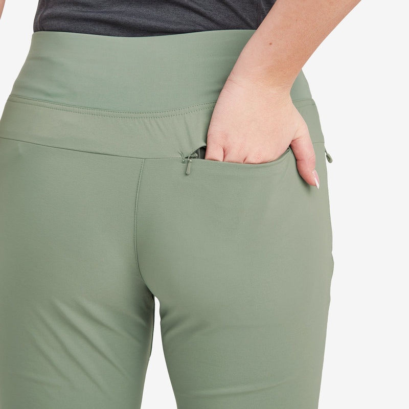 Montane Tucana Lite Stretch Capri 3/4 Leggings Dam Gröna | AXBDFY902