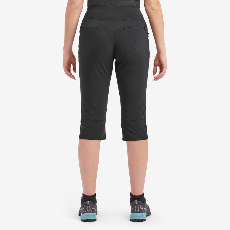 Montane Tucana Lite Stretch Capri 3/4 Leggings Dam Svarta | WYLXKM716