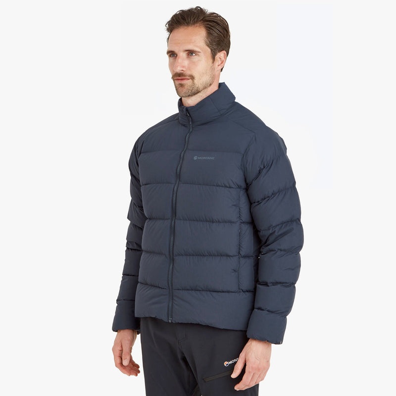 Montane Tundra Dunjackor Herr Marinblå | JSUOIF895