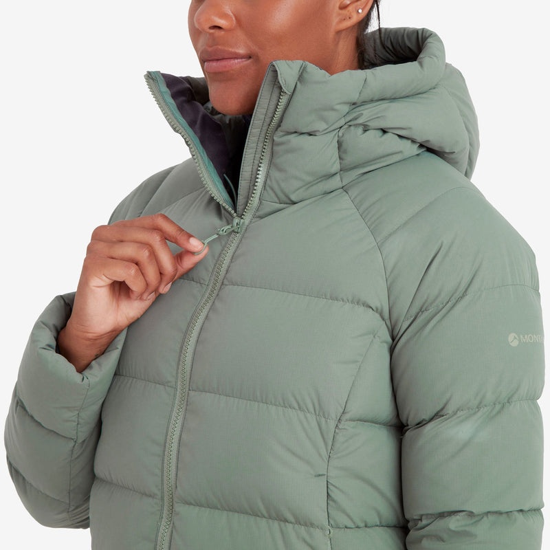 Montane Tundra Hooded Dunjackor Dam Gröna | PWJNZT384