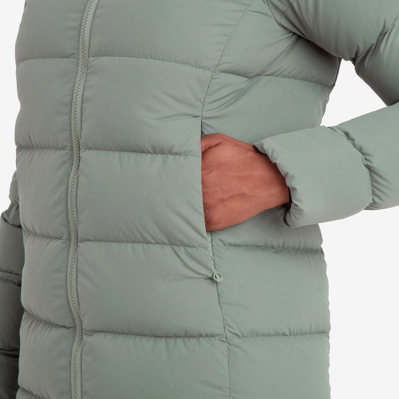 Montane Tundra Hooded Dunjackor Dam Gröna | PWJNZT384